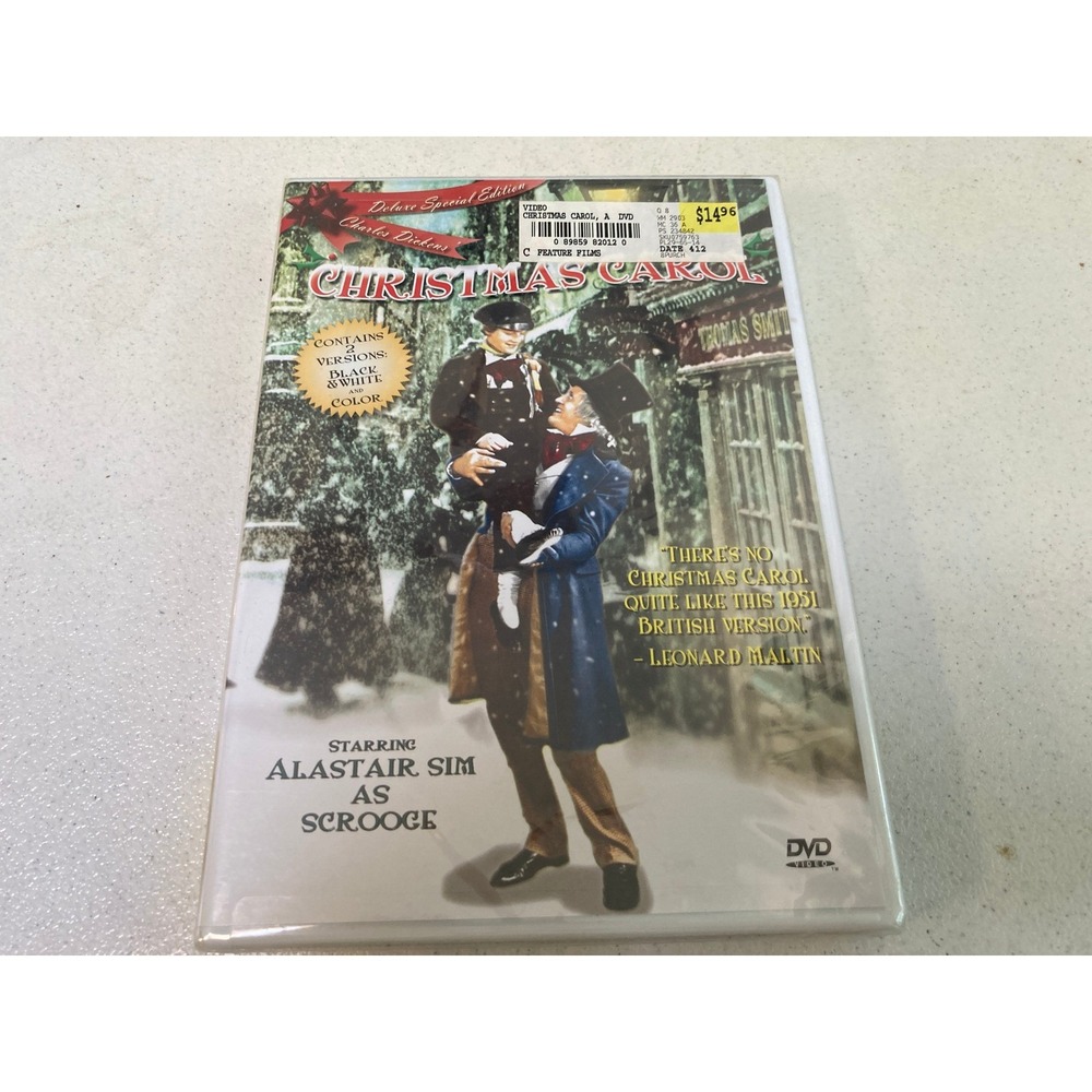 A Christmas Carol DVD 1951 Alastair Sim Deluxe Special Edition B&W Color 82012